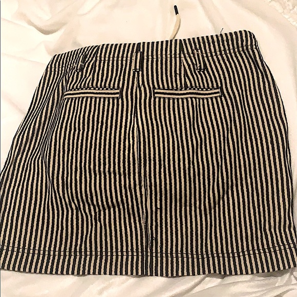 Madewell vintage distressed pin stripe skirt - Picture 4 of 5